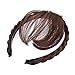 Lurrose Front Hair Bangs Wig Headband Braids Hair Accessories (Light Brown)thumb 2