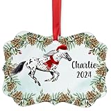 Black Spotted Appaloosa Horse Christmas Ornament
