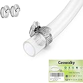 Geowaky Clear Vinyl Tubing 1/2" ID × 5/8" OD -10 Ft 60PSI,Flexible Plastic Tubing,BPA Free Non-Toxic, Multipurpose Hybrid Cle