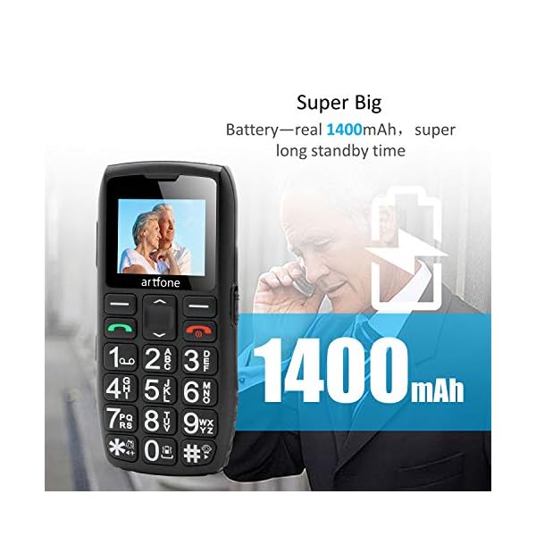 artfone-senior-cell-phone-with-large-keys-and-without-contract-dual-SIM-pensioner-cell-phone-1400-mAh-battery-Long-standby-time-177-inch-color-display-2G-GSM-phone-with-charging-station artfone senior cell phone with large keys and without contract, dual SIM pensioner cell phone, 1400 mAh battery Long…