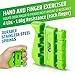 HerculesGrip Hand Grip Strengthener Forearm Grip Workout Kit - 6 Pack - Adjustable Hand Gripper Resistance Range of 22-88lbs, Finger Exerciser, Finger Stretcher & Exercise Ring + HD Video Manual