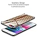 Anyos Compatible iPhone 7 Plus/iPhone 8 Plus Tempered Glass Painted Case, Ultra Thin Soft TPU + Silicone Bumper Anti-Scratch Shockproof Full Body Protective Hard Back Cover, Light Bee Lattice