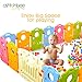 Ashtonbee - Kids Play Pen Activity Center, Indoor and Outdoor Baby Playpen with Multicolor Fences, 16-Panel Foldable Infant Play Yard, Easy to Assemble Big Playpen for Toddlers and Babies
