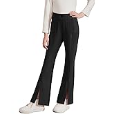 blibean Tween Girls Bell Bottoms Pants Uniform Split Pant with Pockets Size 6-15 Years