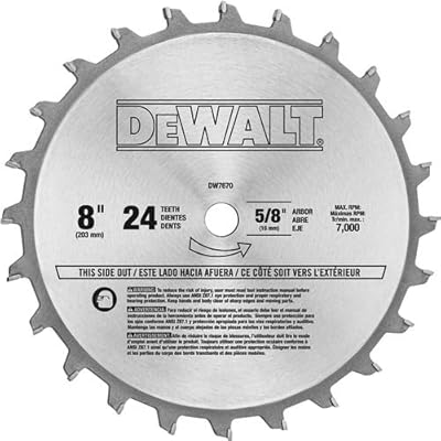DEWALT DW7670 8-Inch 24-Tooth Stacked Dado Set