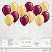 Andaz Press 11-inch Latex Balloon Duo Party Kit with Gold Cards & Gifts Sign, Burgundy and Gold, 12-pk, 2024 Graduation Decorations