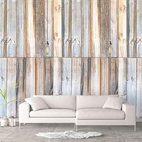 Wall Murals for Bedroom Beautiful Wood Feature Industrial Removable Wallpaper Peel and Stick Wall Stickers - 66x96 inches