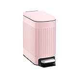 TrashAid Pink Bathroom Trash Can, 1.6 Gallon