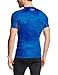 Under Armour Men's HeatGear Armour Printed Short Sleeve Compression Shirt, Ultra Blue (907)/Stealth Gray, Large