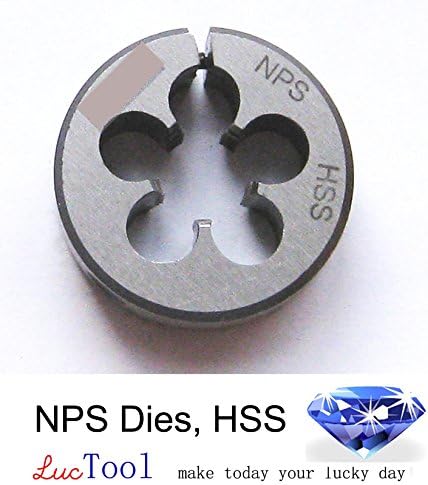 Luctool3/4-14 NPS Pipe Die Round Adjustable Split Die 2โ OD HSS Straight Thread. Luctool Provides Premium Quality Hand Tools for Metal Threading.