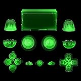 Glow in the Dark Full Buttons Set Trigger Dpad Thumbsticks For PS4 Playstation 4 Controller