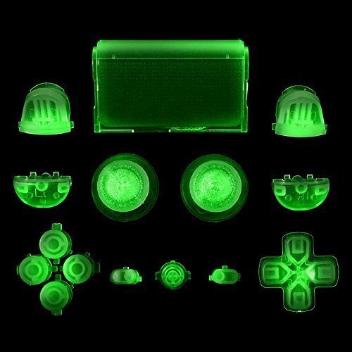 Glow in the Dark Full Buttons Set Trigger Dpad Thumbsticks For PS4 Playstation 4 Controller Glow in the Dark Full Buttons Set Trigger Dpad Thumbsticks For PS4 Playstation 4 Controller