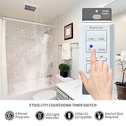 Countdown Timer Switch, Etoolcity Bathroom Fan