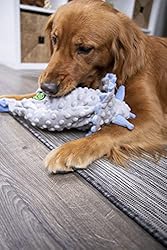 goDog Dinos Frills Squeaky Plush Dog Toy, Chew