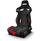 Sparco Sport Seat R333 - Black/Red - Reclinable