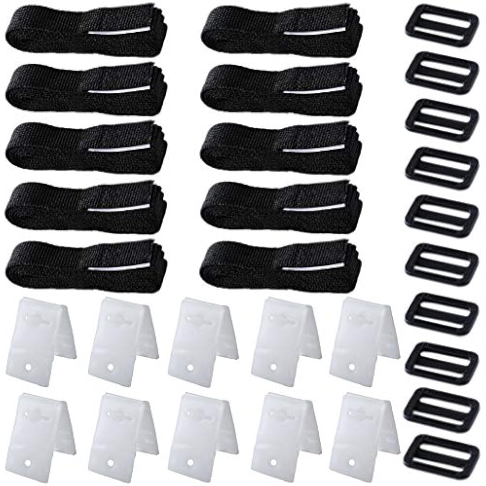 Solar Cover Reel Strap Kit, 30 Pcs Pool Attachment Kit For InGround