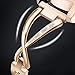 V-MORO Bangle Compatible with Galaxy Watch 42mm Bands/Active 44mm 40mm/Samsung Galaxy Watch 3 41mm Band Rose Gold Women 20mm Bling Metal Stainless Steel Replacement for Samsung Galaxy Watch 42mm