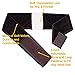 LONGQI Wig Grip Headband with Transparent Lace for Wigs & Frontals, Flexible Velvet Adjustable Non-slip Scarf Hair Head Bands for Women (Brown)