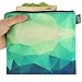 QOGiR Reusable Snack Bags and Sandwich Bags with Handle (Emerald)