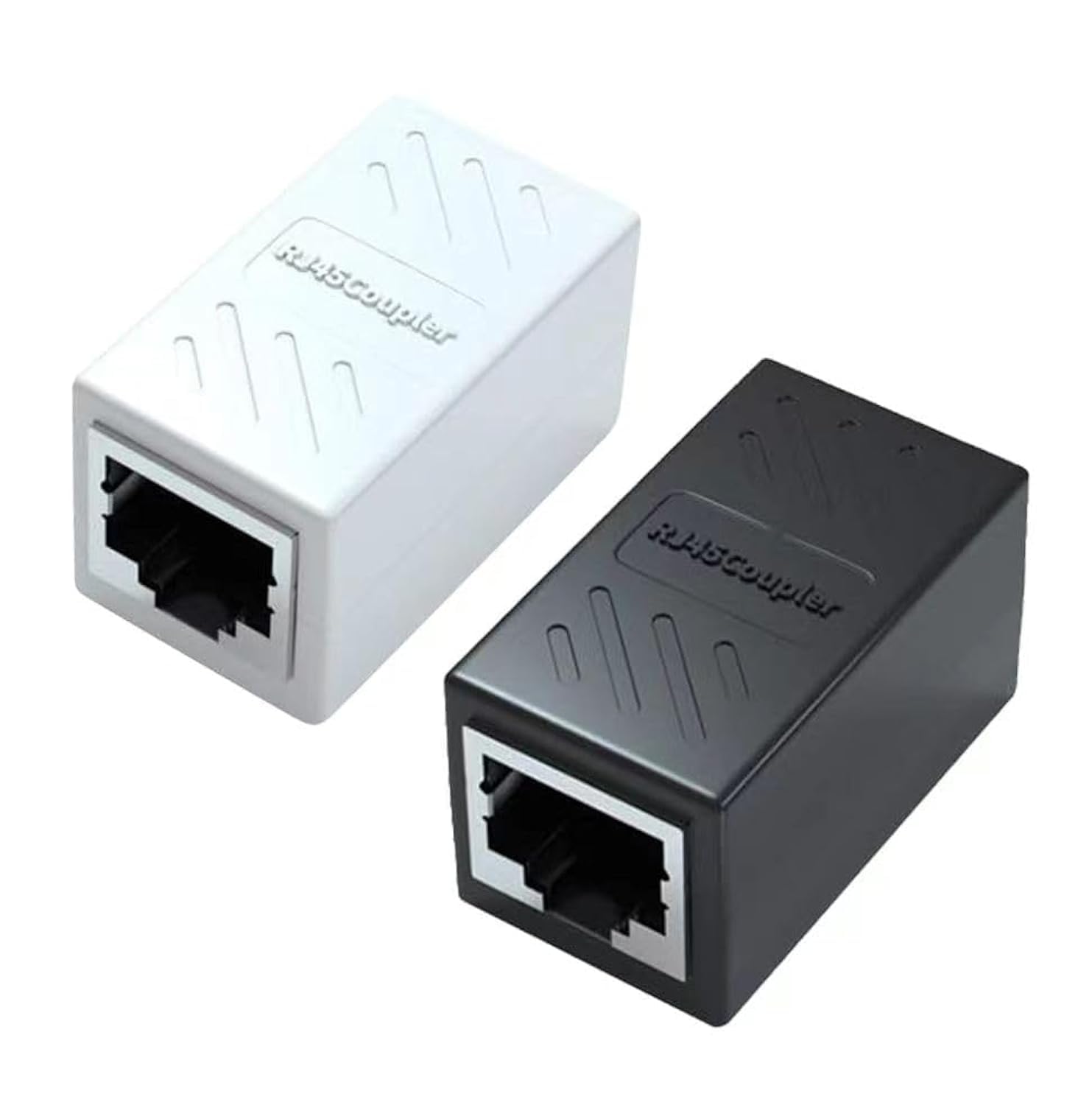 Yeung Qee RJ45 Coupler 2 Pack RJ45 Coupler Ethernet Extension, for Cat7/Cat6/Cat5e/Cat5 Ethernet Cable - Network Cable Coupler Female to Female (2 pack)