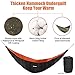 KING SHOWDEN Hammock Underquilt Lightweight Camping Winter Sleeping Bag Under Quilt Blanket Ultralight Underquilt Keep Your Warmer Saves Space Portable (Black&Orange)