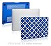 TopCase Quatrefoil / Moroccan Trellis Royal Blue Ultra Slim Light Weight Rubberized Hard Case Cover for Macbook Air 13