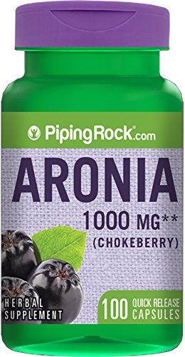 Piping Rock Aronia 1000 mg Chokeberry 100 Quick Release Capsules Herbal Supplement Piping Rock Aronia 1000 mg Chokeberry 100 Quick Release Capsules Herbal Supplement