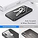 AINOPE Shockproof Series Tempered Glass Case for iPhone Xs/iPhone X Case,[Military Grade Drop Tested][Mimics The Glass Back of iPhone] + Soft Silicone Bumper Cover for Apple 5.8 (2018 & 2017)(Clear)