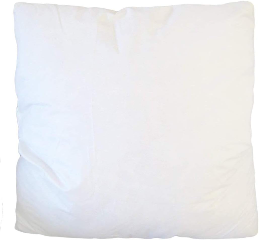 UK Care Direct 100% Cotton Duck Feather Cushion Pads with Ethically Sourced Filling Medium Firm Support Cushion Inner with Soft Cotton Casing - 16” x 16” - 4 Pack