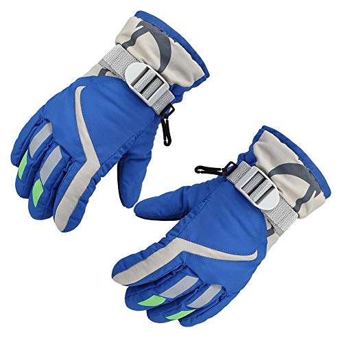 Leiyini Kids Winter Snow Ski Gloves Children Snowboard Gloves Outdoor Waterproof Gloves for Boys Girls - Thumbnail 5