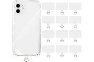 12 Pcs Ling-Luo Phone Lanyard Tab Universal Phone Tether Patches, Without Adhesive,Phone Lanyard Replacement Part for Cell Ph