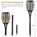 Solar Flame Lights Solar Lights Outdoor Garden Lights - 96 LED Flickering Flame Solar Torch Lights Dusk to Dawn Auto On/Off - IP65 Waterproof Outdoor Lights Solar Powered Landscape Lighting, 2 Pack