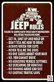 Jeep Rules Sign! Made in USA! 8