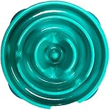 Outward Hound Kyjen  51006 Fun Feeder Slow Feed Interactive Bloat Stop Dog Bowl, Small, Teal