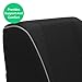 Vremi Premium Memory Foam Lumbar Back Support Pillow and Chair Cushion with Hypoallergenic Cover, Black