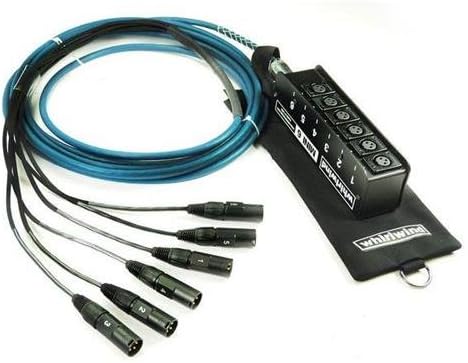 Whirlwind Audio Snake MINI 6 ELITE, low profile, 6 XLR inputs, no returns (15 Foot)