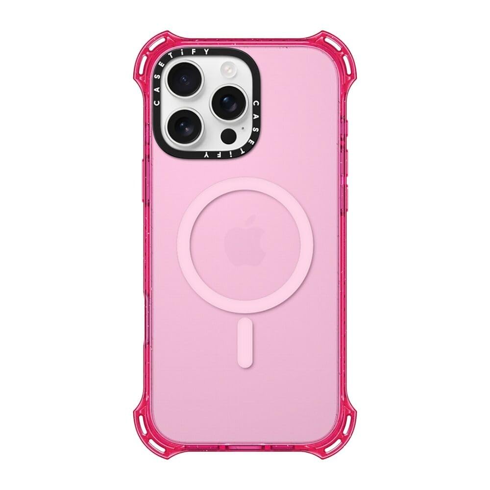 CASETiFY Bounce iPhone 16 Pro Max Case [Shockproof / 21.3ft. 6X Military Grade Drop Protection/Compatible with Magsafe] - Primrose Pink
