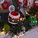 Valery Madelyn Pre-Lit 6 Feet Classic Collection Splendor Red Green White Christmas Garland with 20 LED Lights and Ball Ornaments for Front Door Window Fireplace Mantle Xmas Decor, Battery Operated