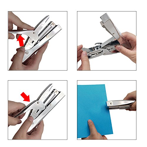 Heavy Duty Staplers - Desktop Staplers with 1000 Staples Stapler 20 sheets Capacity Fit 24/6 & 26/6 Staples for Home Office - Thumbnail 2