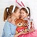 Toyvian Stuffed Animal Bear Plush Toy I Love You Gift Red Heart Soft Animal Doll for Kids Girlfriend Valentine's Day, 10 Inches, Brown