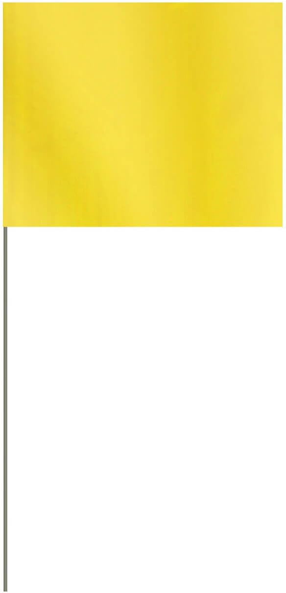 Yellow Marker Flags (4 in. x 5 in.) Outdoor Flags