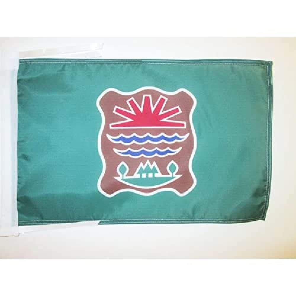 AZ FLAG - Abenaki tribe Flag - 18'' x 12'' - 100% Polyester Abenak Small Banner with Two Cords - Fade Resistant - Vivid Colors - 18x12 in - 45x30 Cm