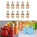 Hacloser 10Pcs/set Wooden Peg Dolls Unfinished, People Nesting Set DIY Craft For Paint Stain Ornament Decorations
