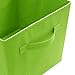 Casafield Set of 6 Collapsible Fabric Cube Storage Bins, Lime Green - 11