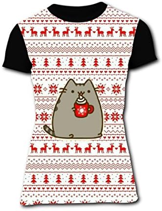 Ppucheenn_Kit Cat Christmas T-shirts Tee T Shirt Costume for Women 3XL