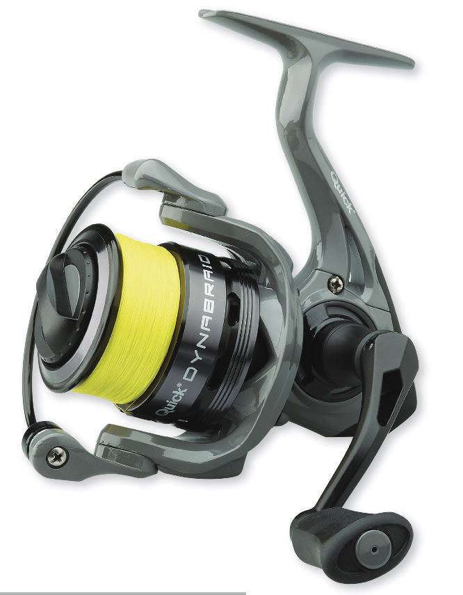 DAM Quick Dynabraid 4 Fishing Reel, Spinning Reels, All round fishing, Unisex, Black, 1000, FD