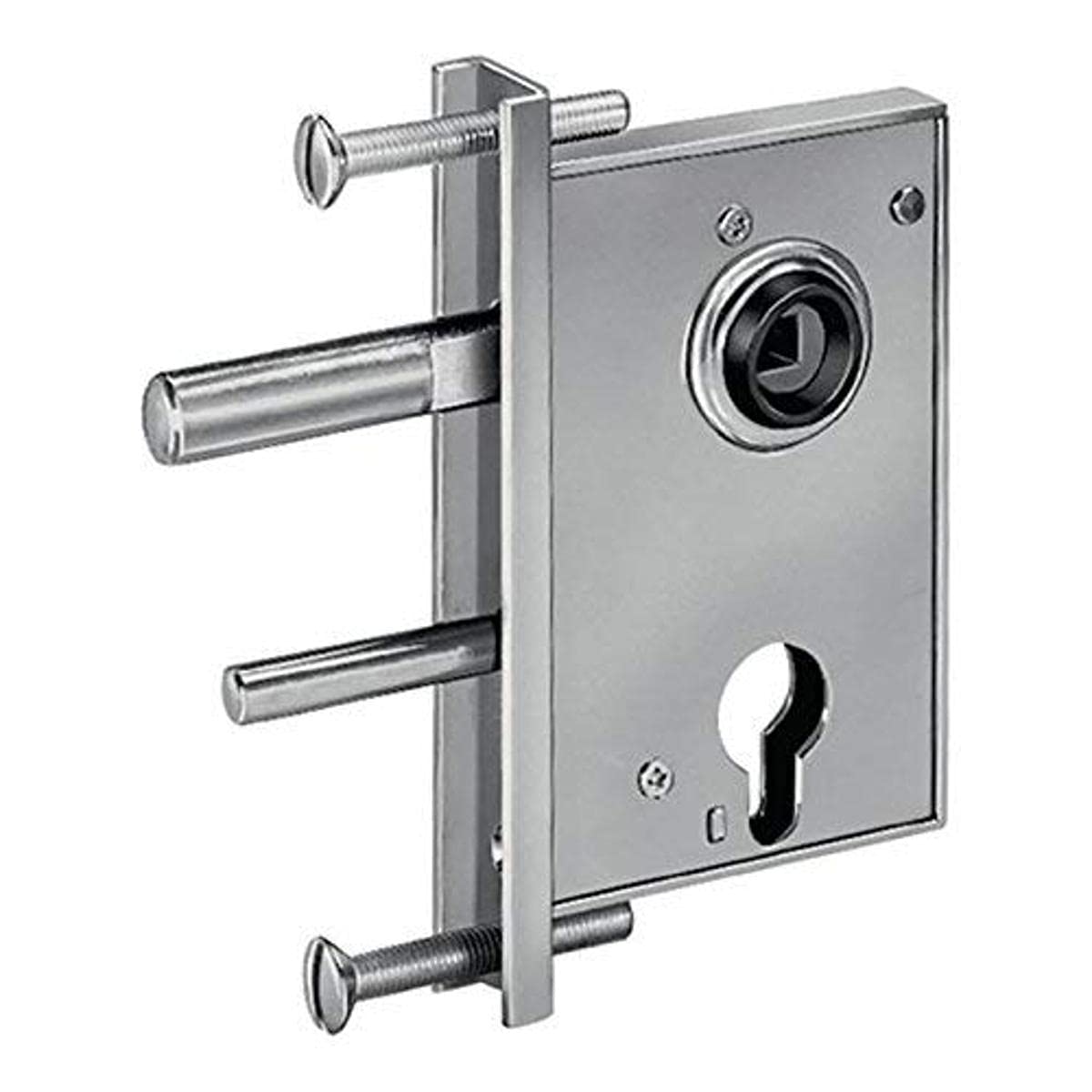 AMF 12435 Lattice Gate Lock PZW, DM 50, U-Bolt 10 x 50 mm, Galvanised Steel