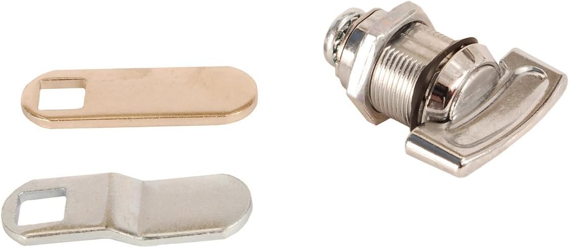 RV Designer L525, Non-Locking Compartment Lock, Thumb Turn, Weather Resistant, 5/8 inch, Outdoor Hardware