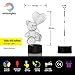 3D Illusion LAMP I Love You Xmas Teddy 7 Color LED Does Not Get Hot Larger Size 230mm X 132 Comes with Mains Plug and USB Cable Can Also Take Batteries by rainbolights.