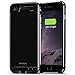 IPhone 7 Battery Case,Patea Portable iPhone7 Charger Case Ultra thin High-grade Metal Frame Li-Polymer[4000mAh],Iphone7 Power Pack/bank Back Up with Stand 4.7 inch for iphone7 Juice bank (Black Pearl)